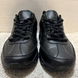 FILA Women's Shoes Size 9 All Black Leather Low Top Sneakers F2913-19